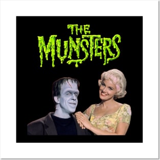 The Munsters,   Herman Munster ,Marilyn, Fred Gwynne,  Beverley Owen, Posters and Art